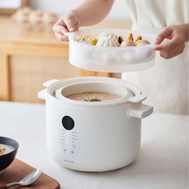 Nồi nấu chậm đa năng Locknlock Bianco Multi-function Slow Cooker 2.5L - EJP164IVY, , large image number 3